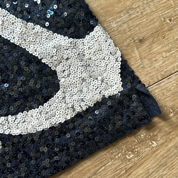 J. Crew Sequin Anchor Nautical Racerback Tank Top Size S - Picture 5 of 10